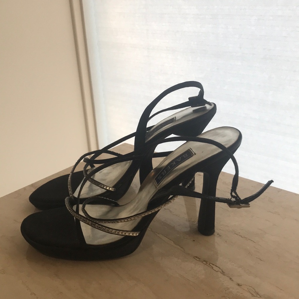 Bakers High Heels (Black/ Crystal Bands)